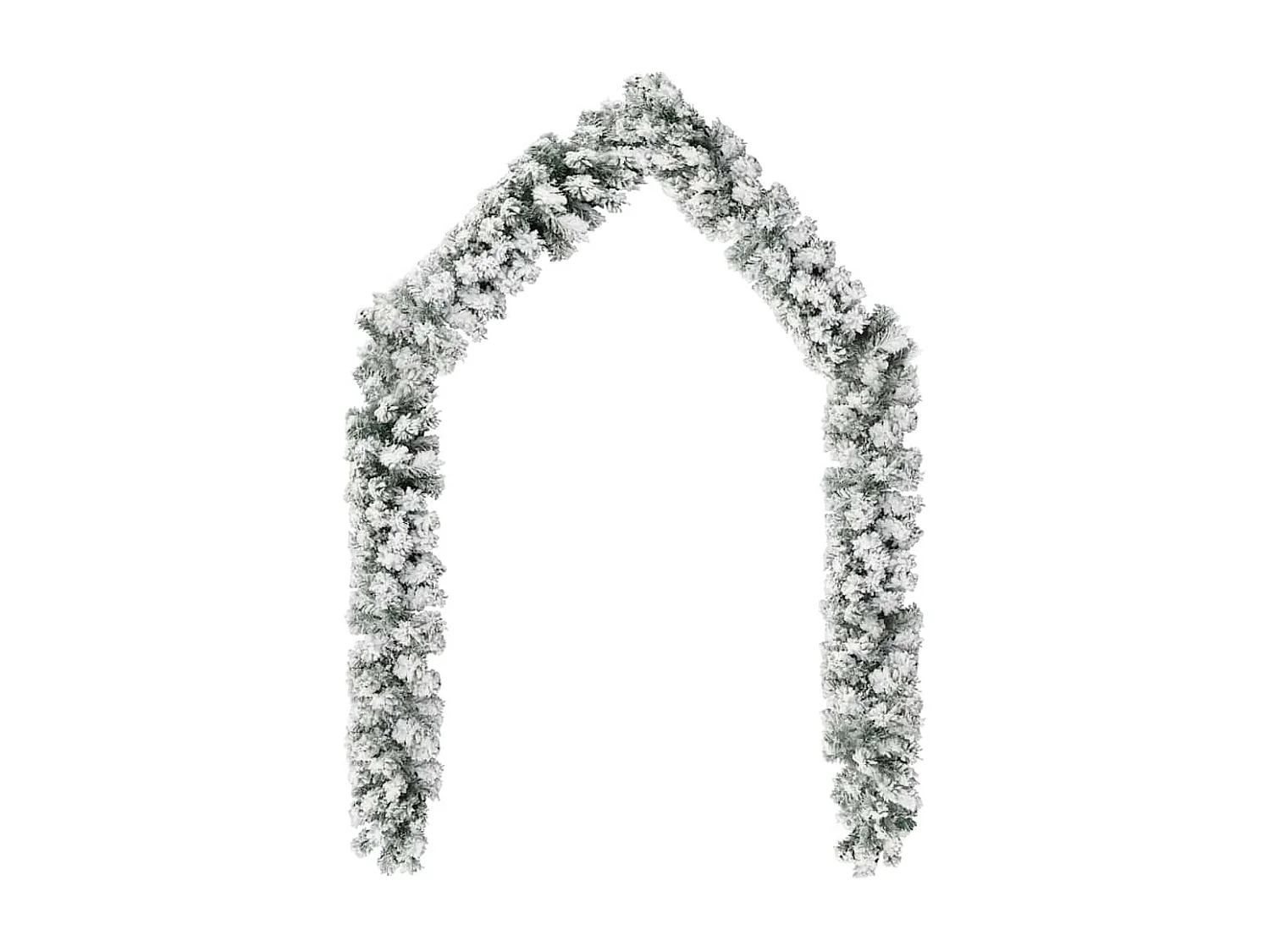 Guirlande de Noël avec neige floquée Vert 5 m PVC