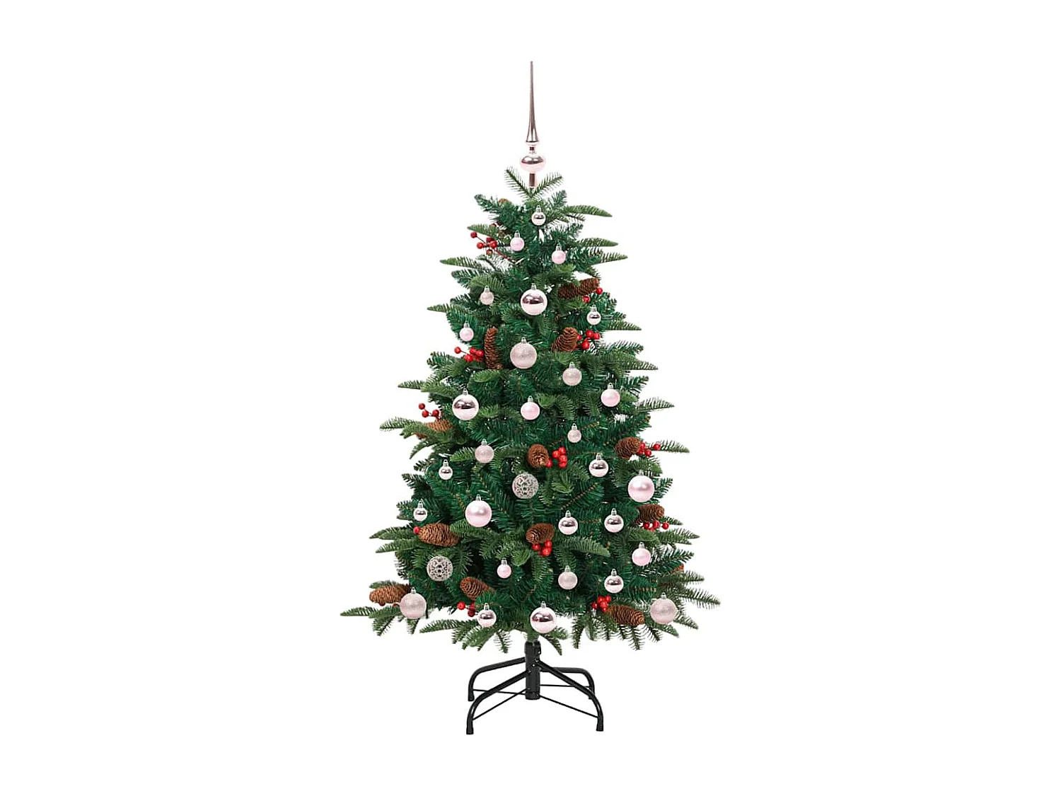 Kunstkerstboom Groen 120 cm PVC, metaal en kunststof