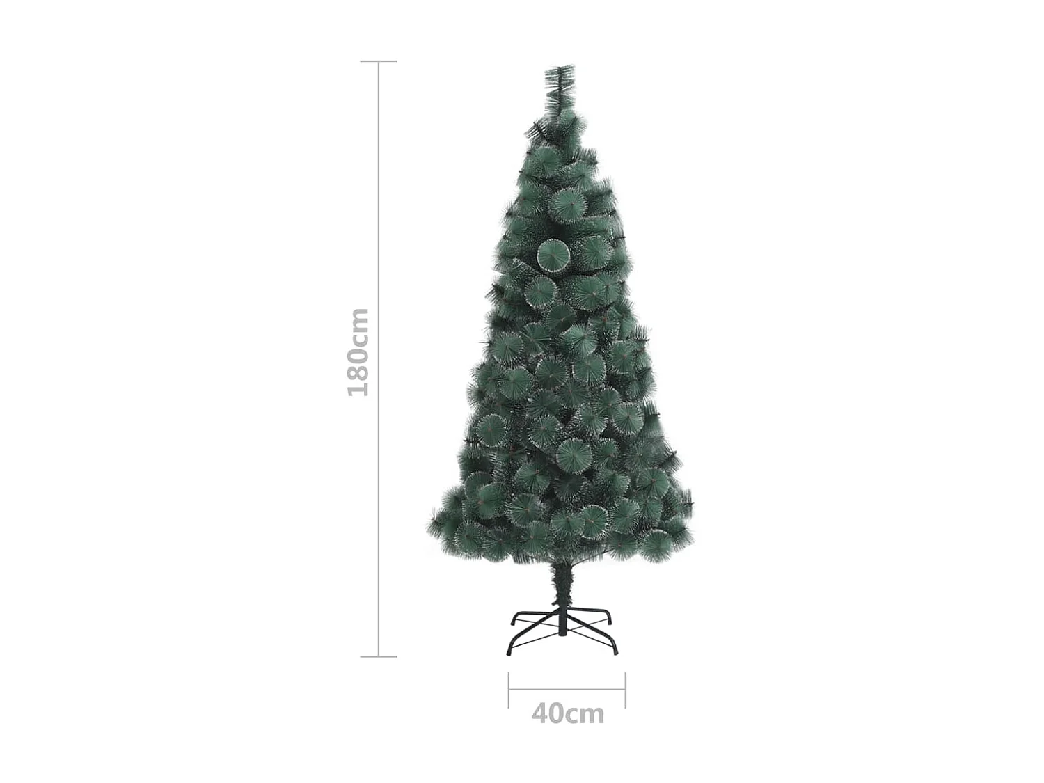 Sapin de Noël artificiel avec support Vert 180 cm PET