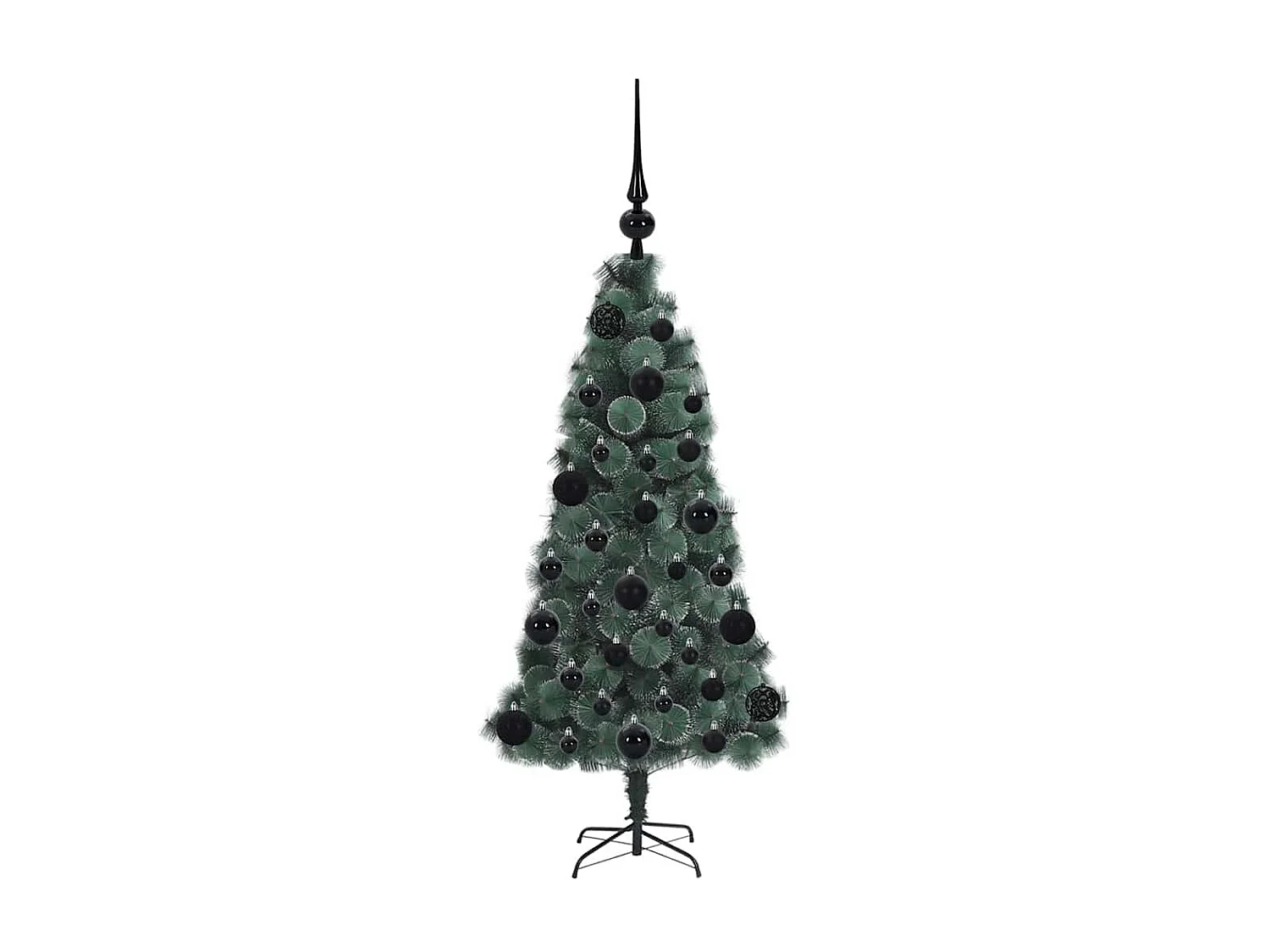 Beleuchteter künstlicher Weihnachtsbaum mit Kugelset 120 cm