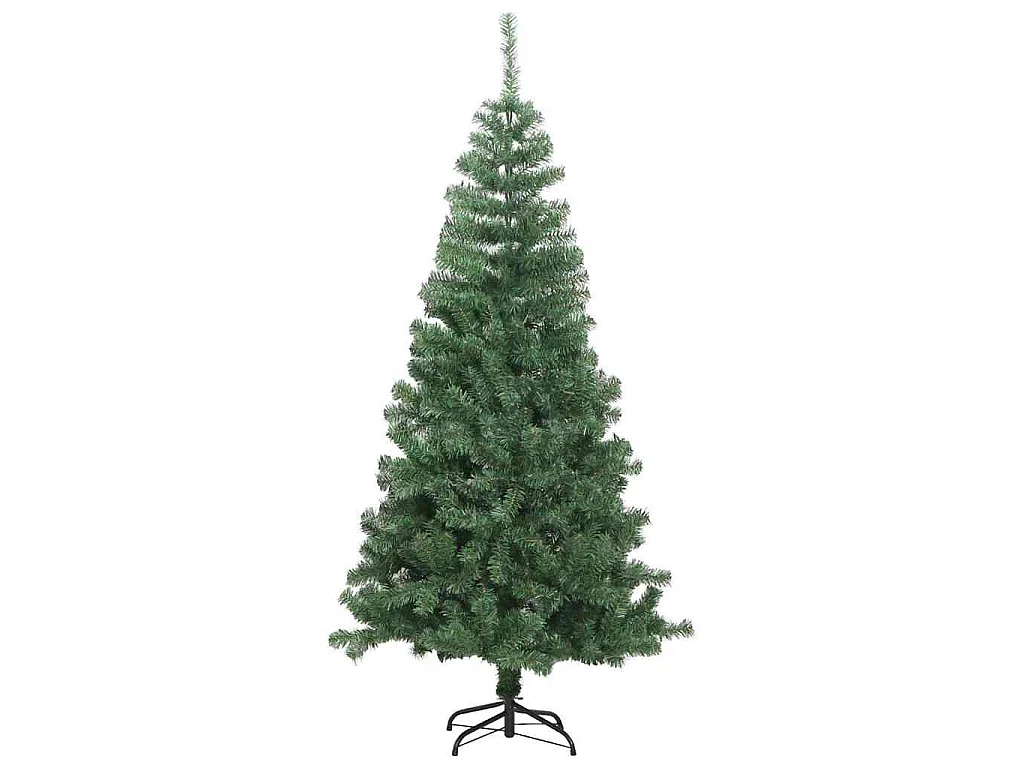 Sapin de Noël avec 300 LED avec support Vert 240 cm PVC