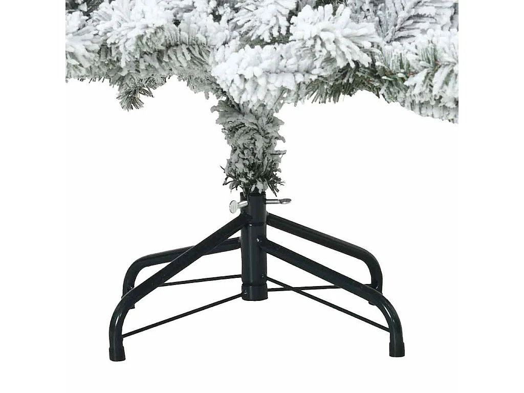 Sapin de Noël artificiel à branches pliantes, duveteux de neige