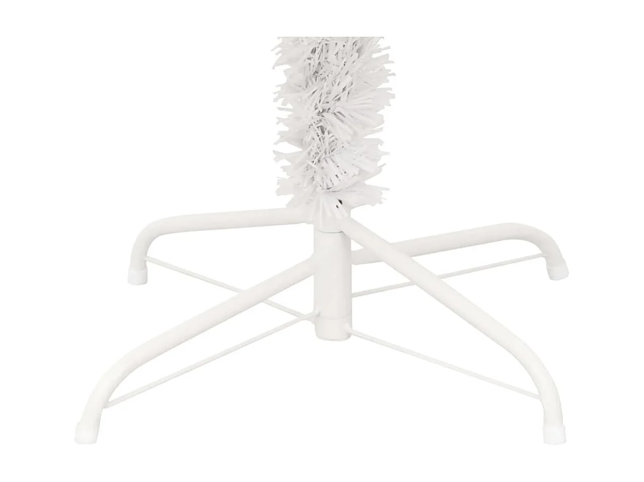 Arbre de Noël hélicoïdal pré-éclairé et support blanc 180cm PVC