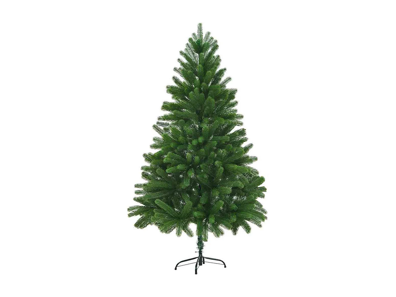 Sapin de Noël avec 300 LED avec support Vert 210 cm PE