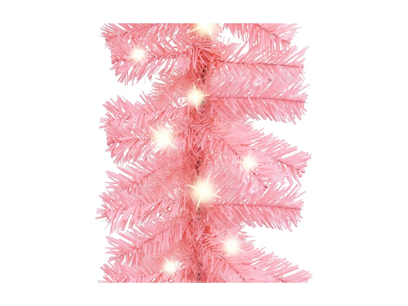 Ghirlanda natalizia con luci LED 5 m Rosa