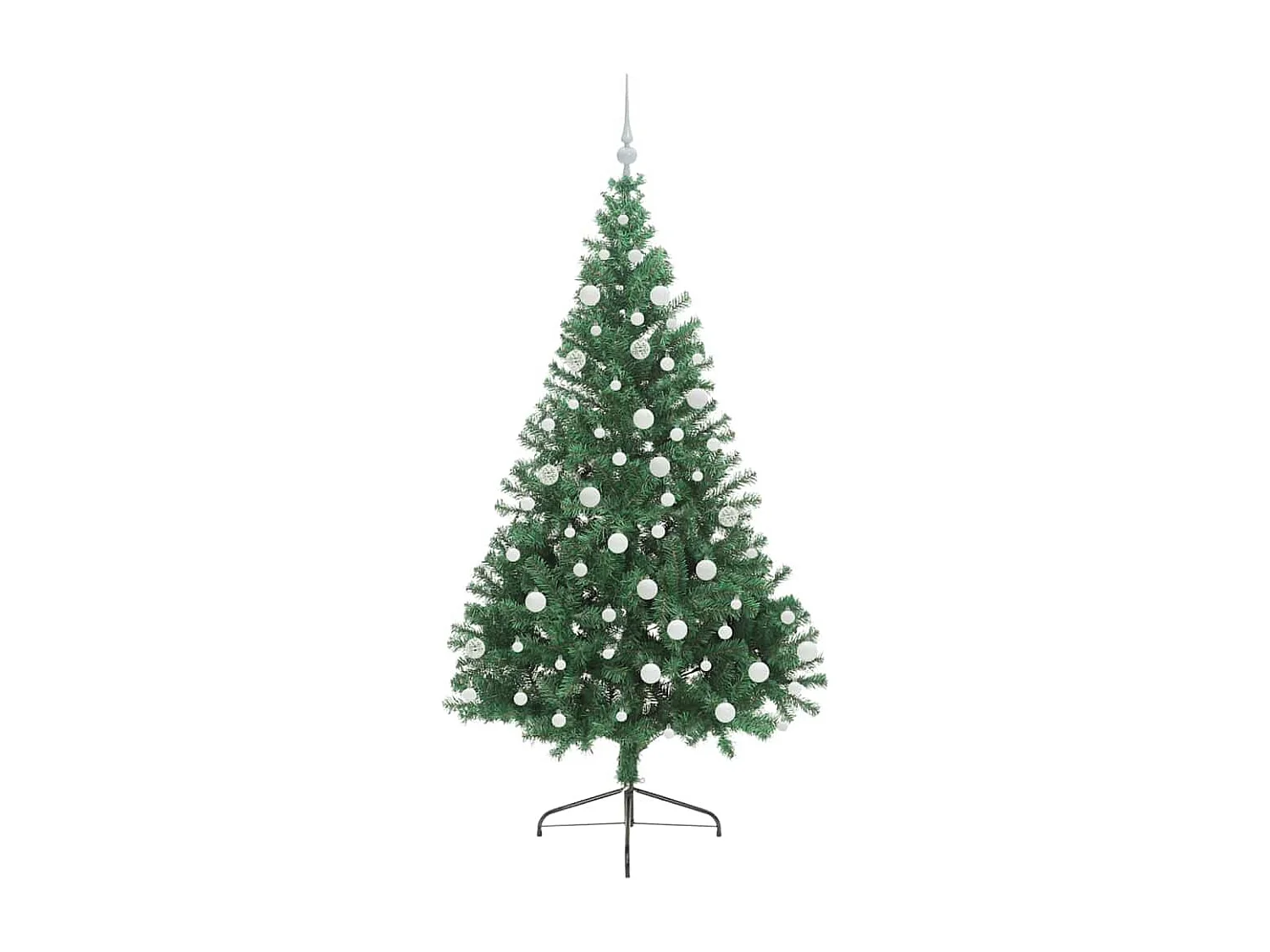 Sapin de Noël artificiel pré-éclairé Vert 180 cm PVC