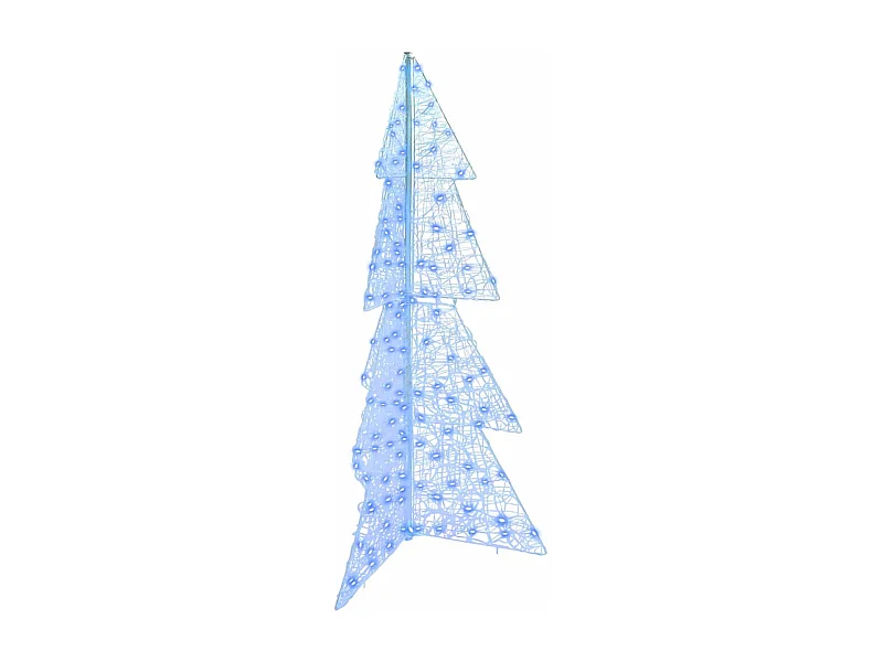 Sapin de Noël avec 160 LED Bleu 150 cm Acrylique