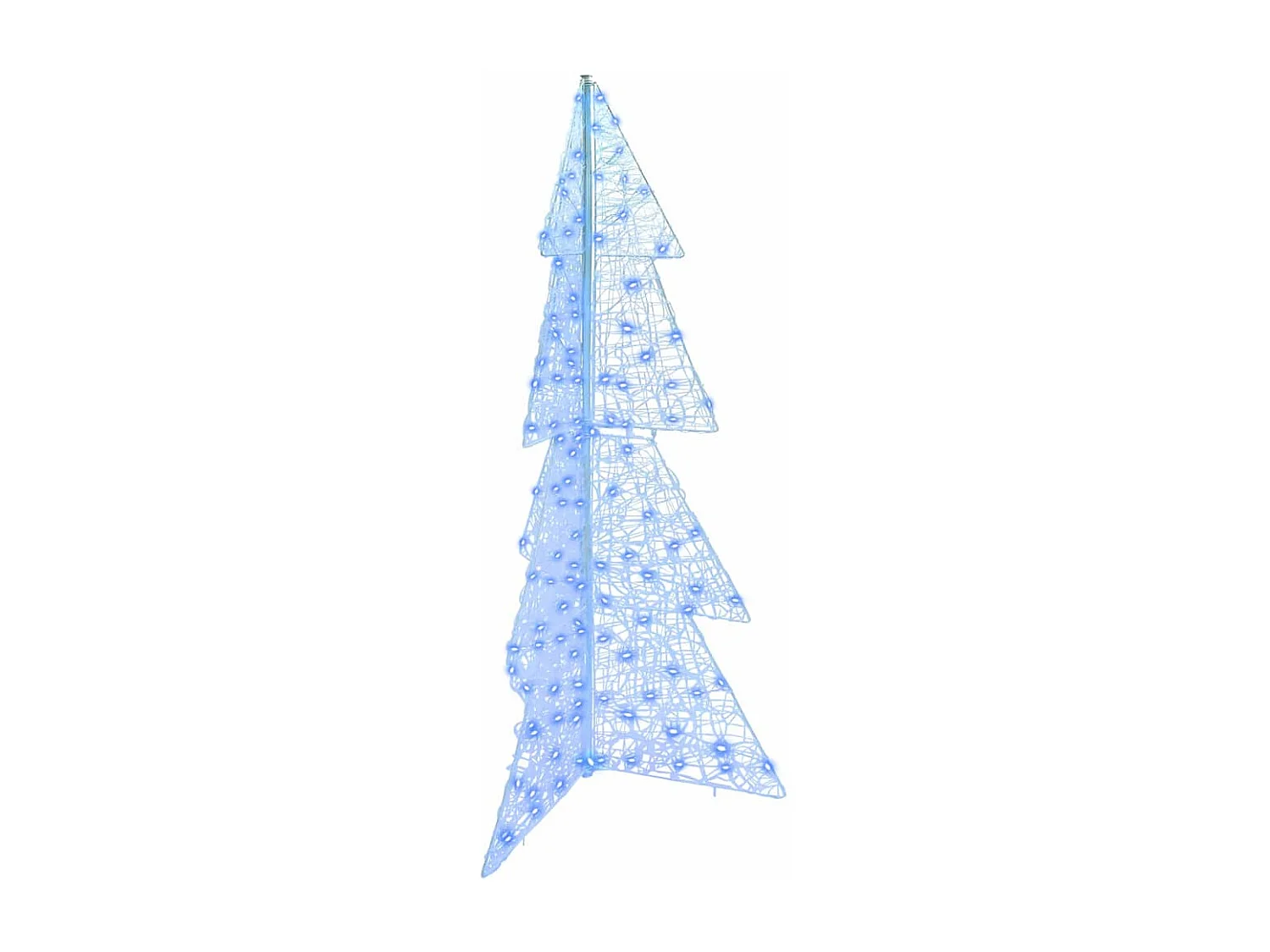 Sapin de Noël avec 160 LED Bleu 150 cm Acrylique