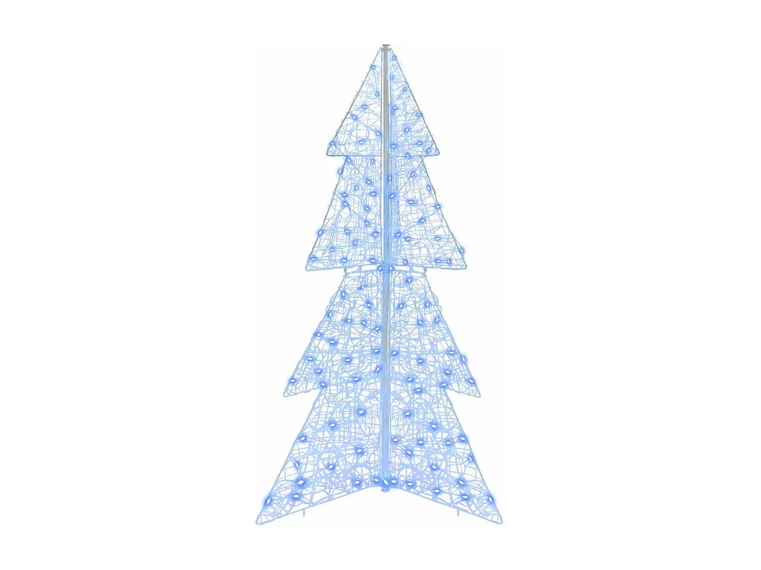 Sapin de Noël avec 160 LED Bleu 150 cm Acrylique