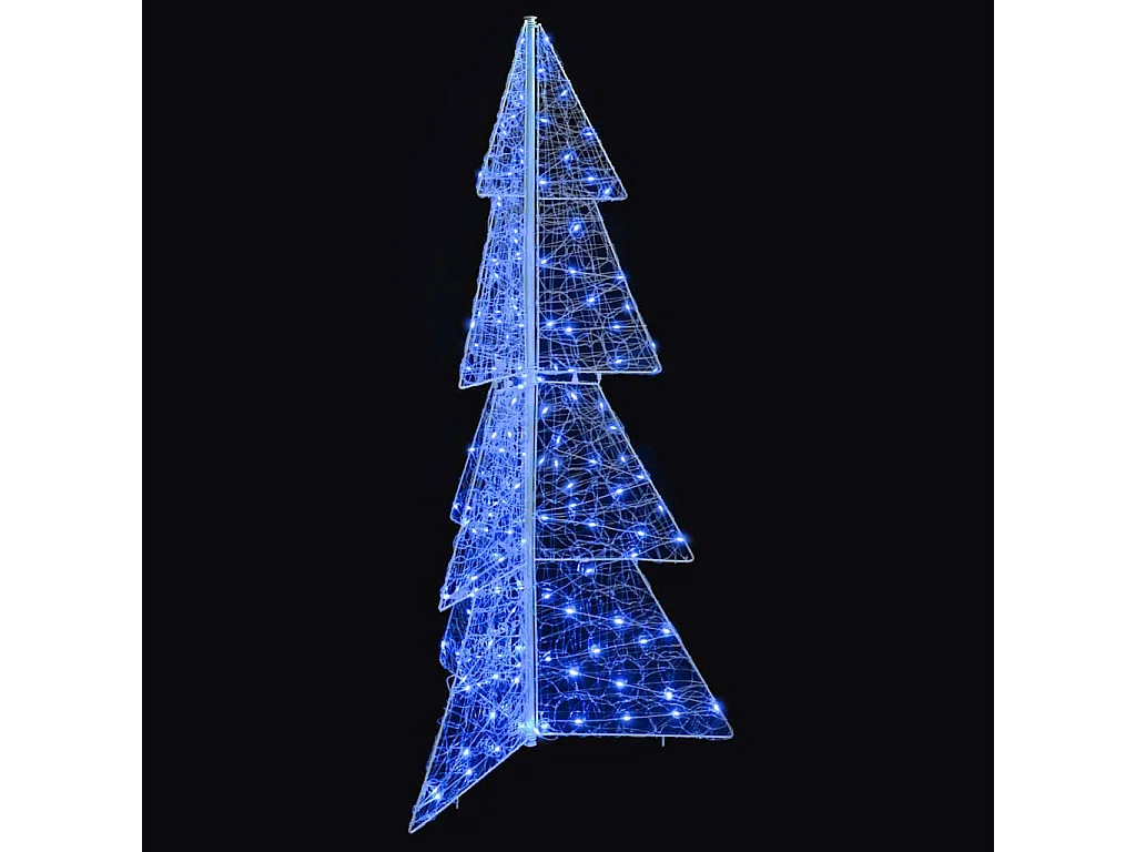 Weihnachtsbaum mit 160 LEDs Blau 150 cm Acryl