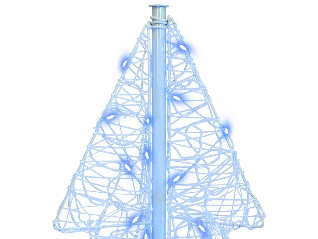 Weihnachtsbaum mit 160 LEDs Blau 150 cm Acryl