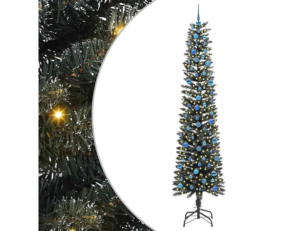Sapin de Noël artificiel avec 300 LED Vert 58 x 58 x 240 cm
