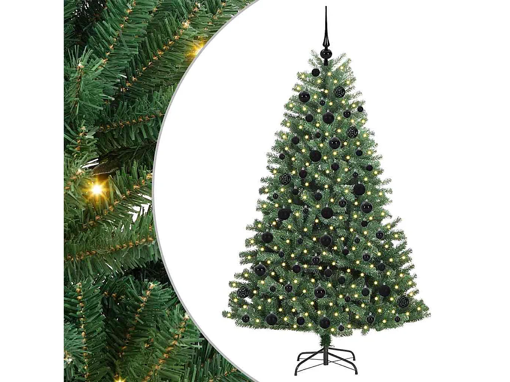 Sapin de Noël Artificiel à Branches Articulées Vert 180 cm