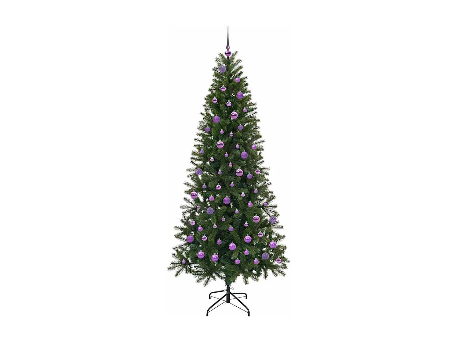 Sapin de Noël artificiel avec 300 LED Vert 210 cm PE et PVC