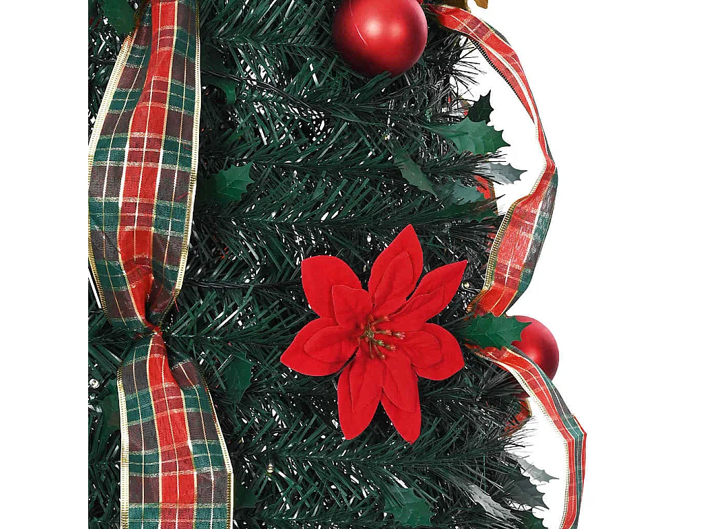 Sapin de Noël artificiel avec 200 LED Vert 210 cm PVC