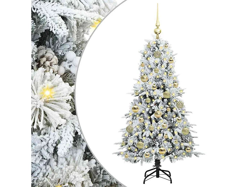 Kunstkerstboom met scharnierende takken Groen 120 cm