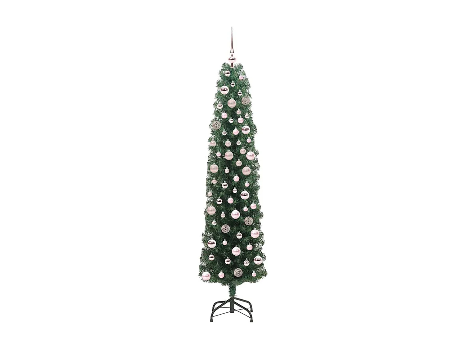 Albero di Natale artificiale Verde 180 cm PVC e acciaio e plastica