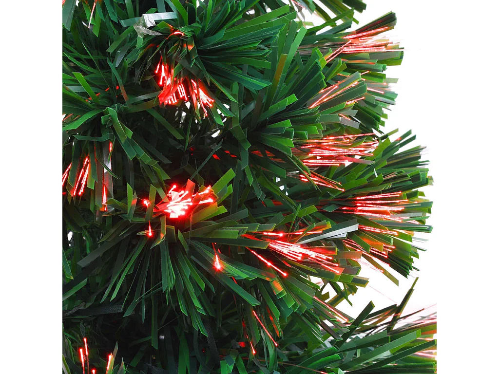 Albero di Natale artificiale in fibra ottica 64 cm verde