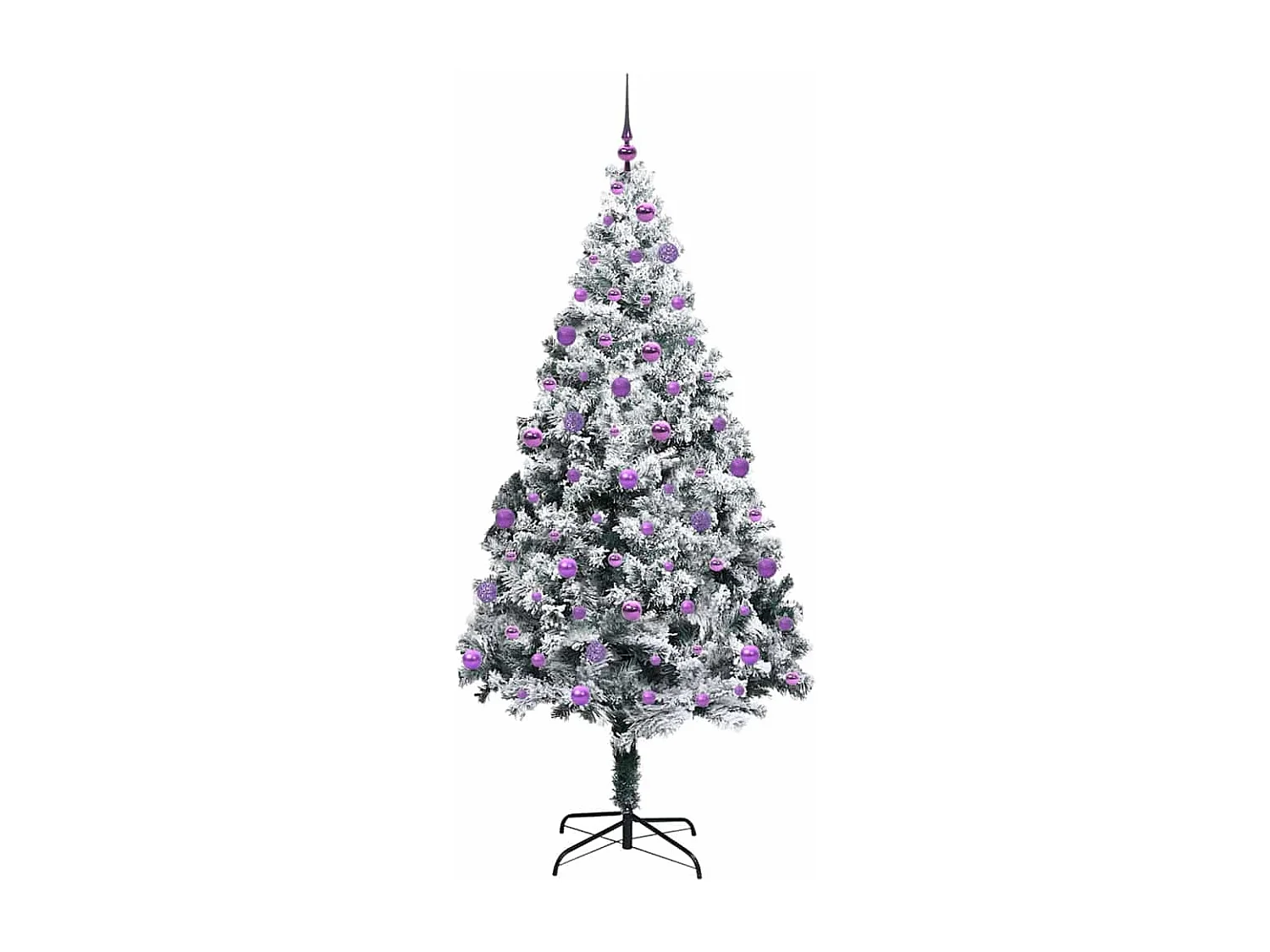Sapin de Noël artificiel Vert 210 cm PVC, Acier et Plastique