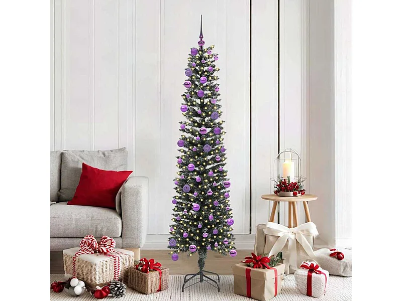 Künstlicher Weihnachtsbaum mit 300 LEDs Grün 50,5 x 50,5 x 180 cm