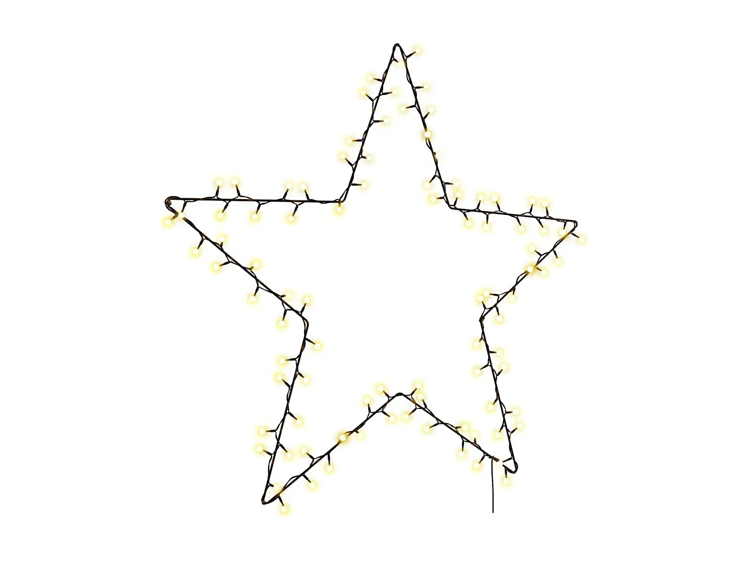 115 LED warmwitte stersilhouet kerstverlichting