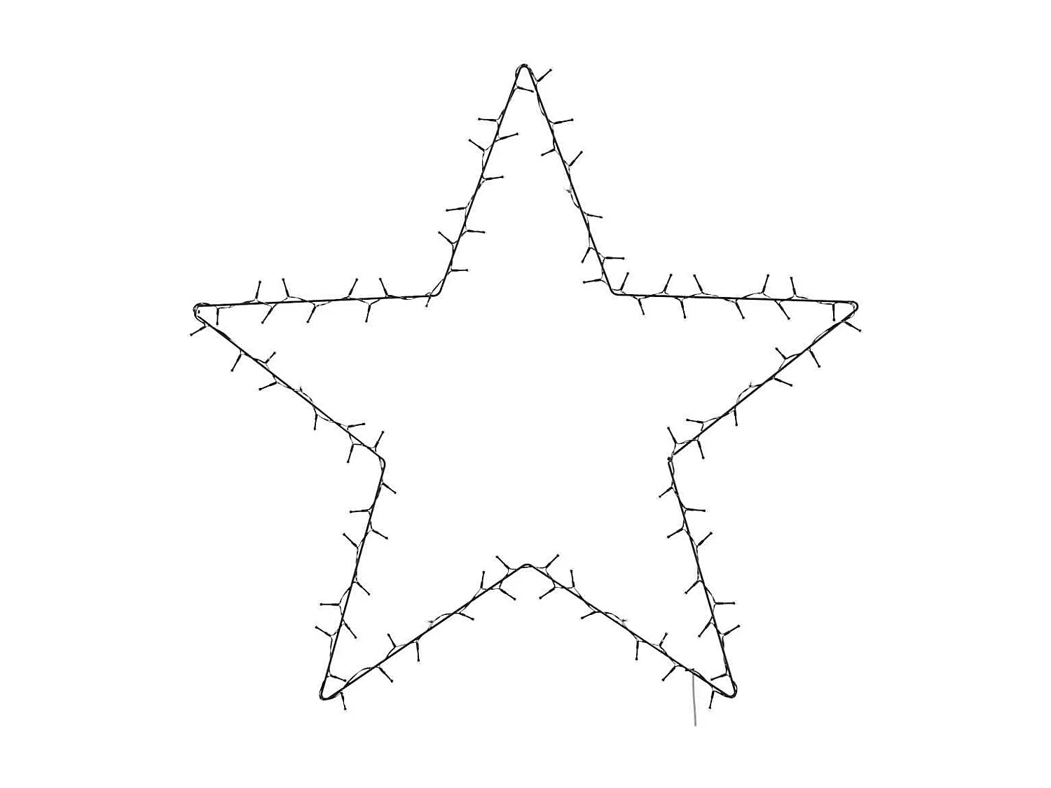 115 LED warmwitte stersilhouet kerstverlichting