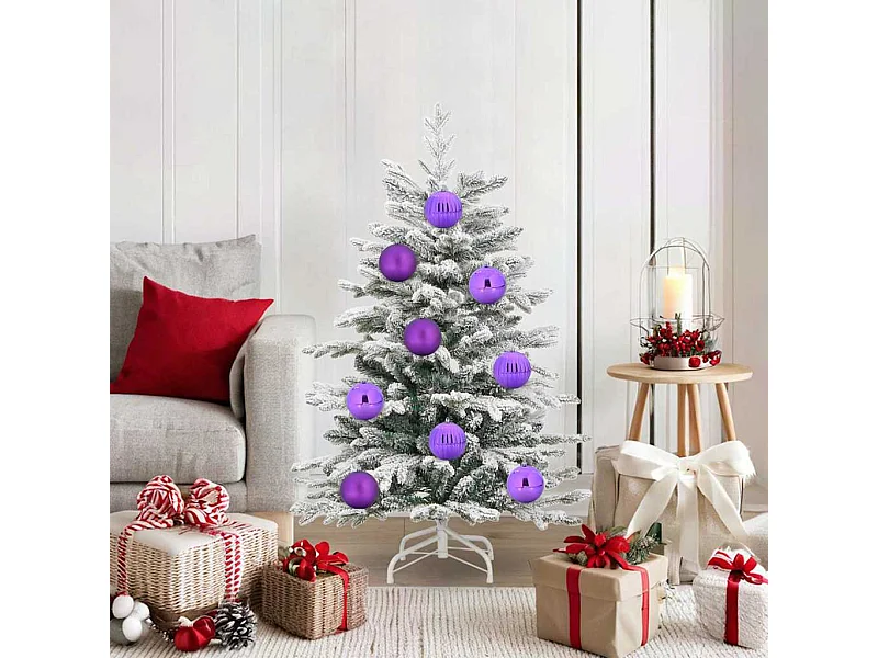 Ensemble de Boules de Noël 15 pcs Lilas