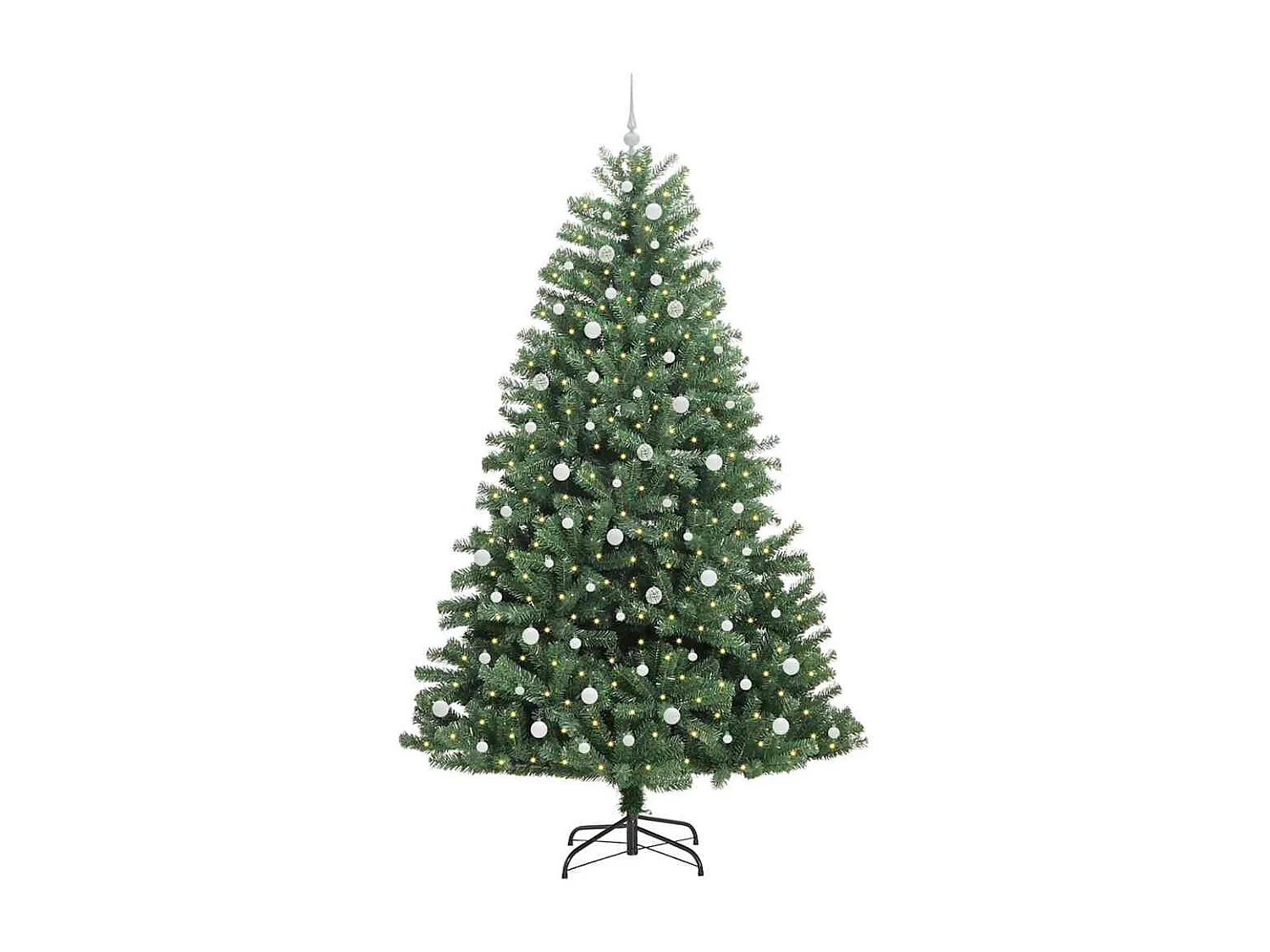 Kunstkerstboom met scharnierende takken Groen 240 cm