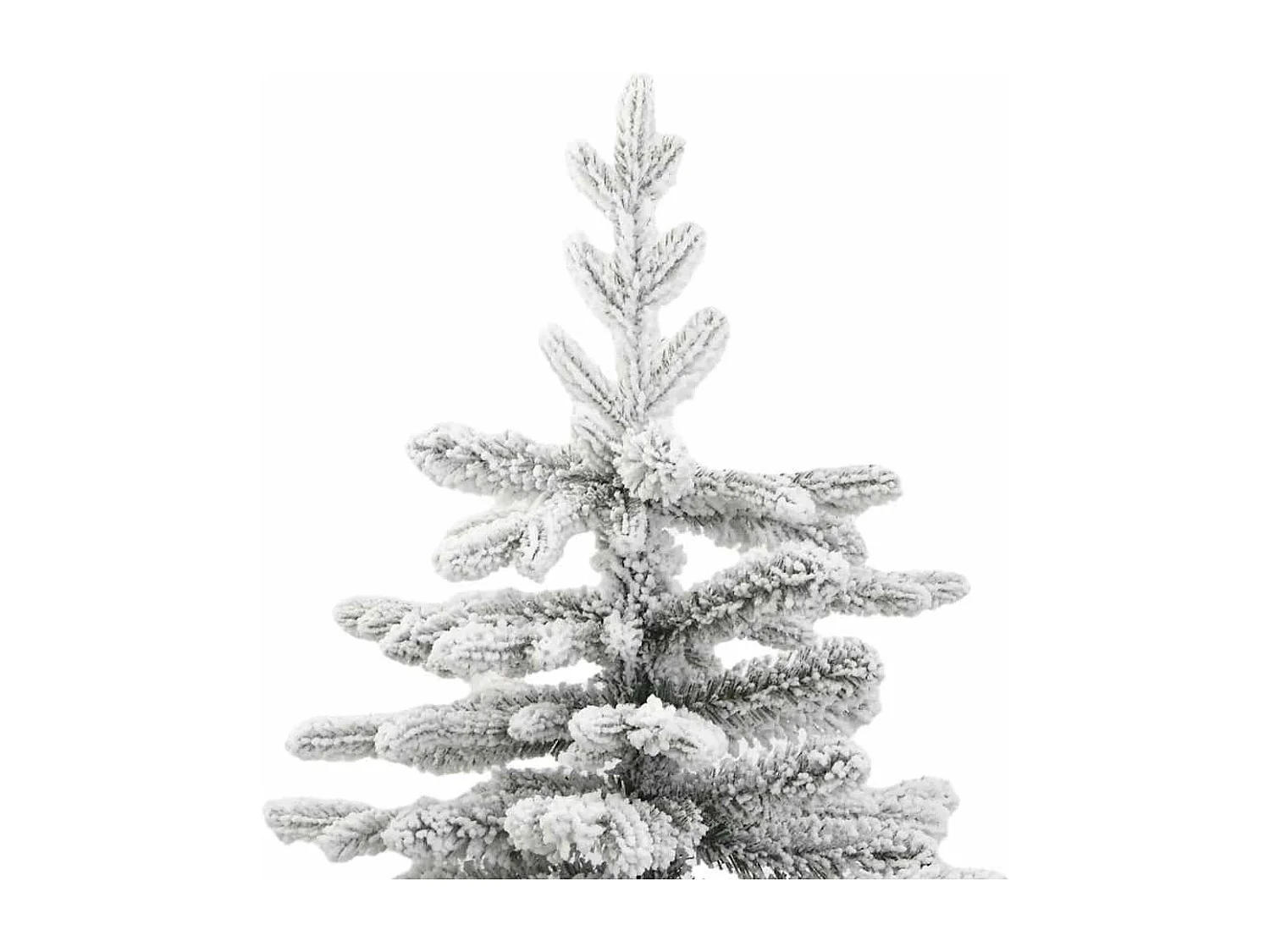 Sapin de Noël artificiel à charnières avec neige floquée 210 cm