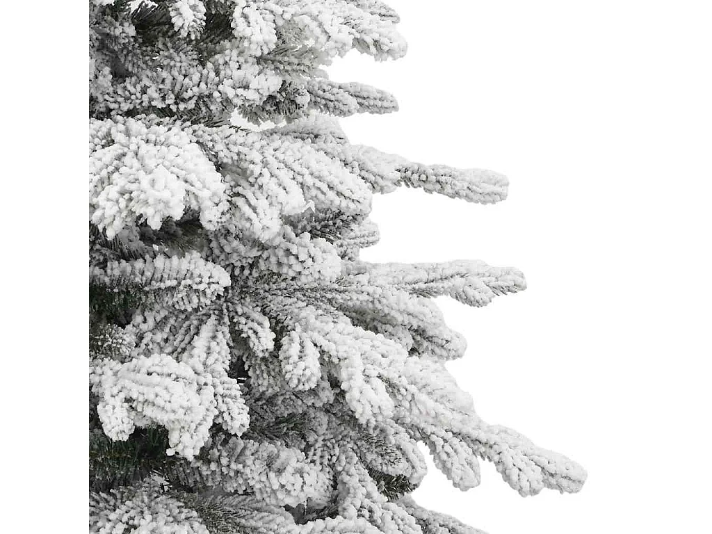 Sapin de Noël artificiel à charnières avec neige floquée 210 cm