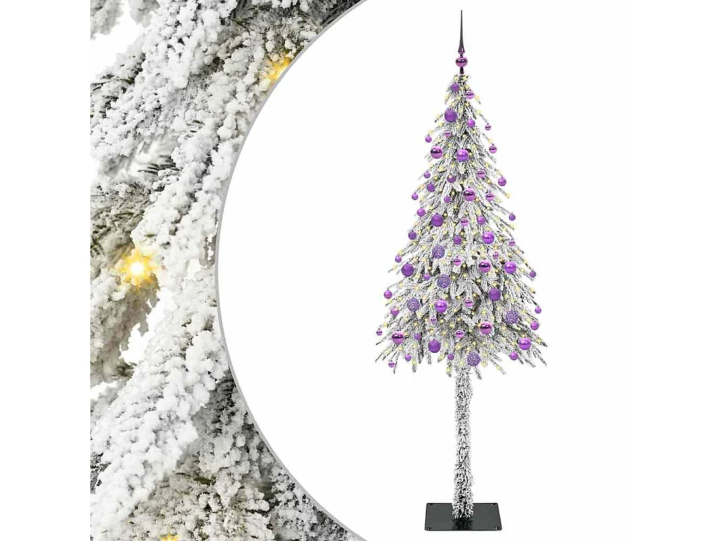 Sapin de Noël avec 300 LED Blanc 180 cm PE et Acier