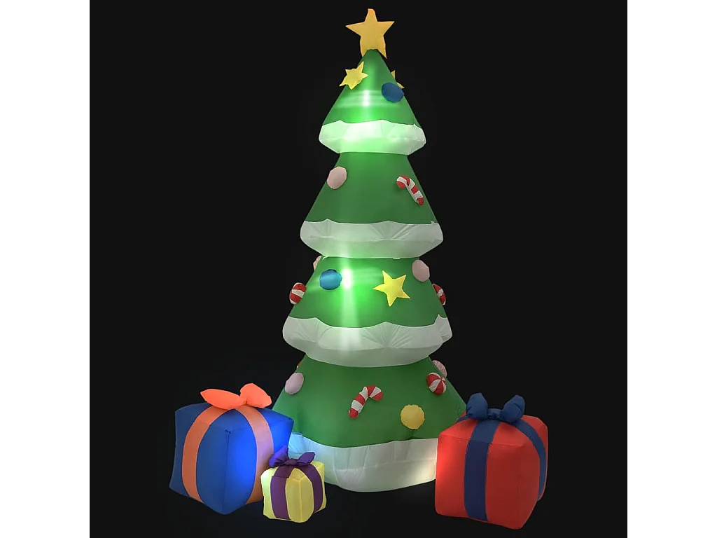 Opblaasbare kerstboom met LED binnen/buiten 240 cm