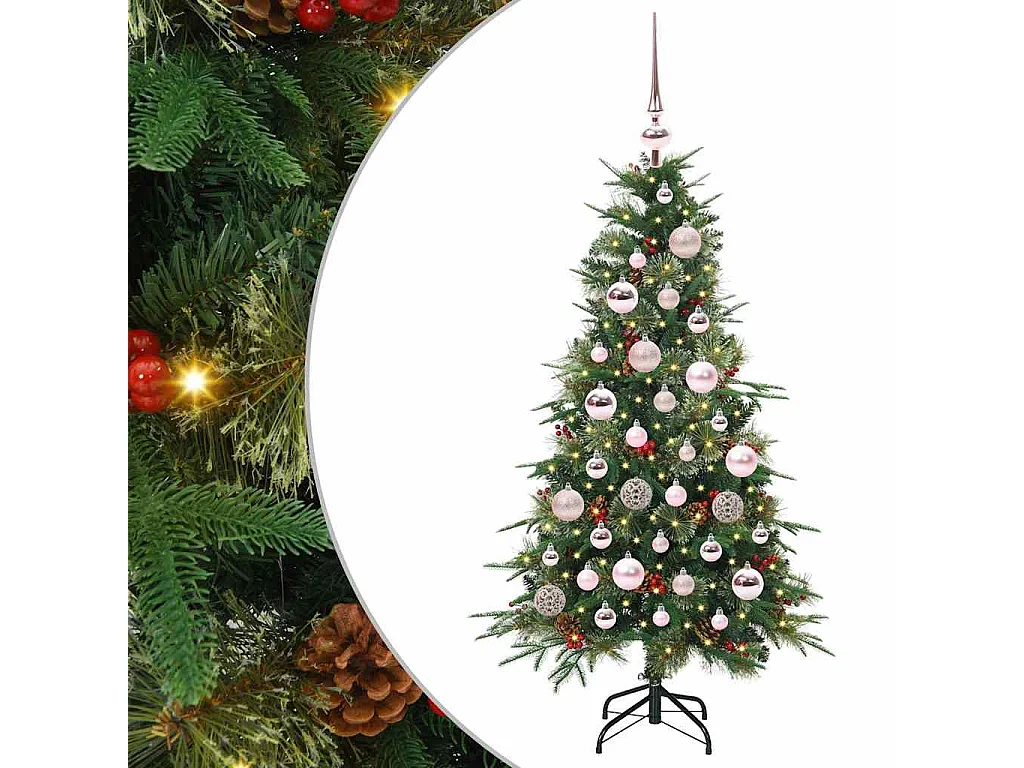 Sapin de Noël Artificiel à Branches Articulées Vert 120 cm