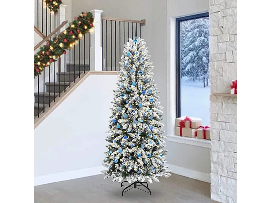 Sapin de Noël artificiel avec 300 LED Blanc 93 x 93 x 240 cm