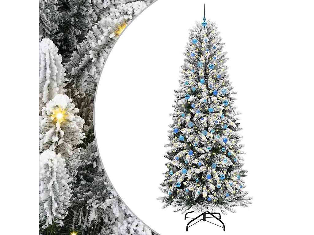 Kunstkerstboom met 300 LED's Wit 93 x 93 x 240 cm