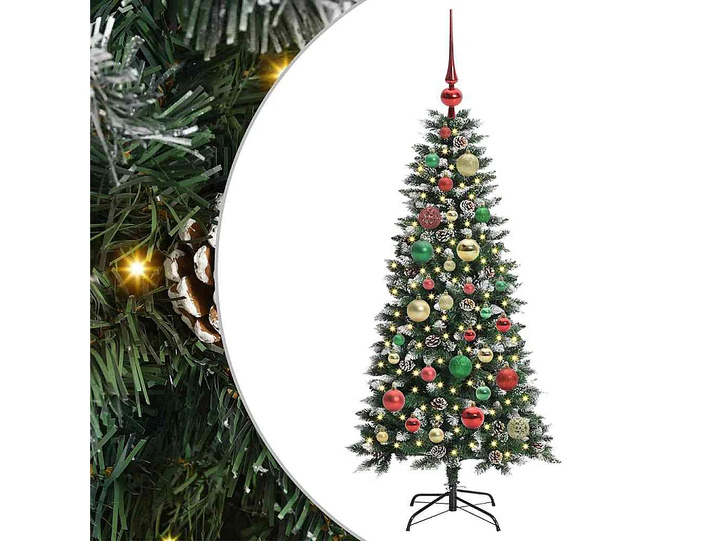 Künstlicher Weihnachtsbaum mit 150 LEDs Grün 55 x 55 x 120 cm