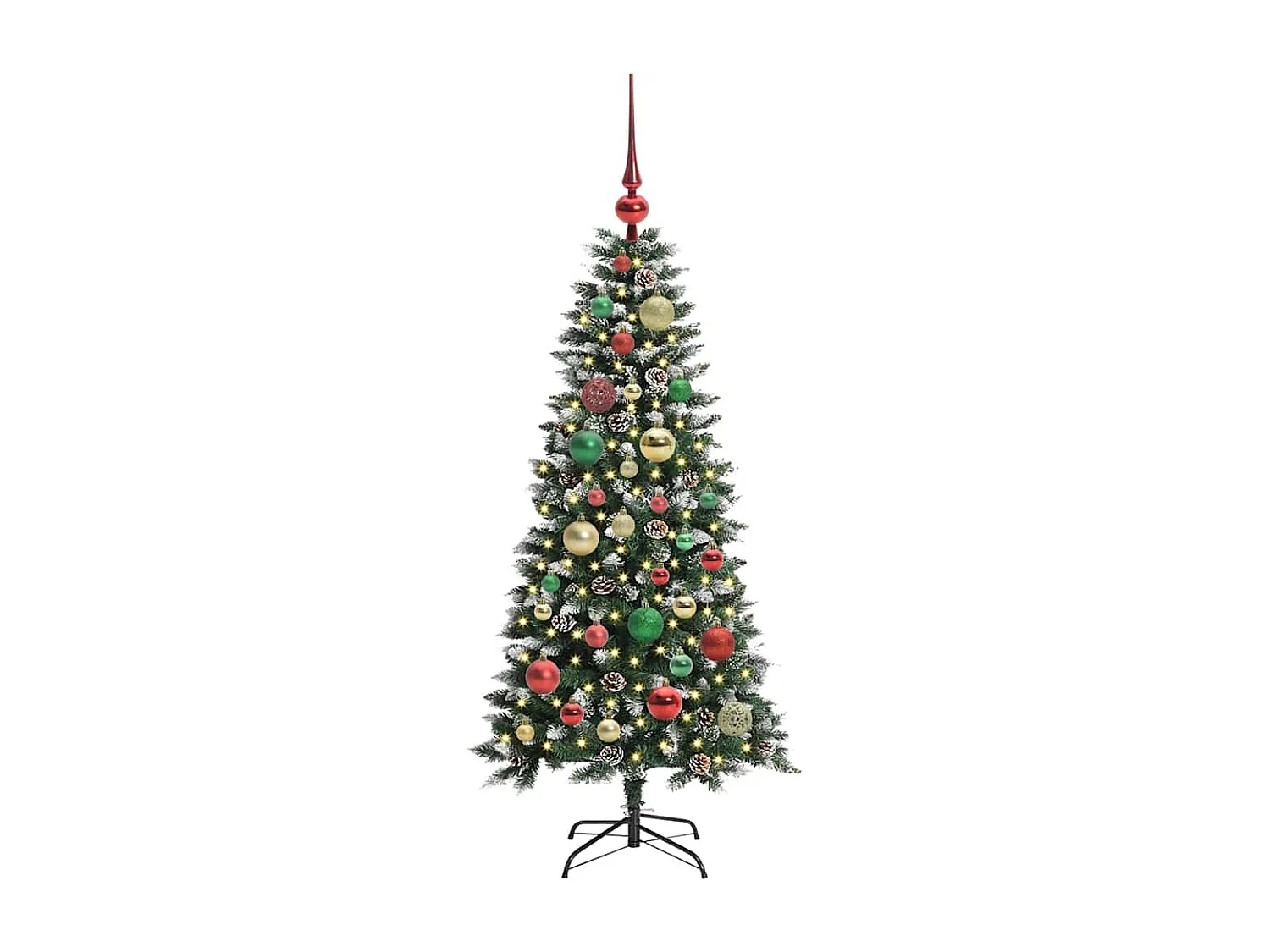 Künstlicher Weihnachtsbaum mit 150 LEDs Grün 55 x 55 x 120 cm