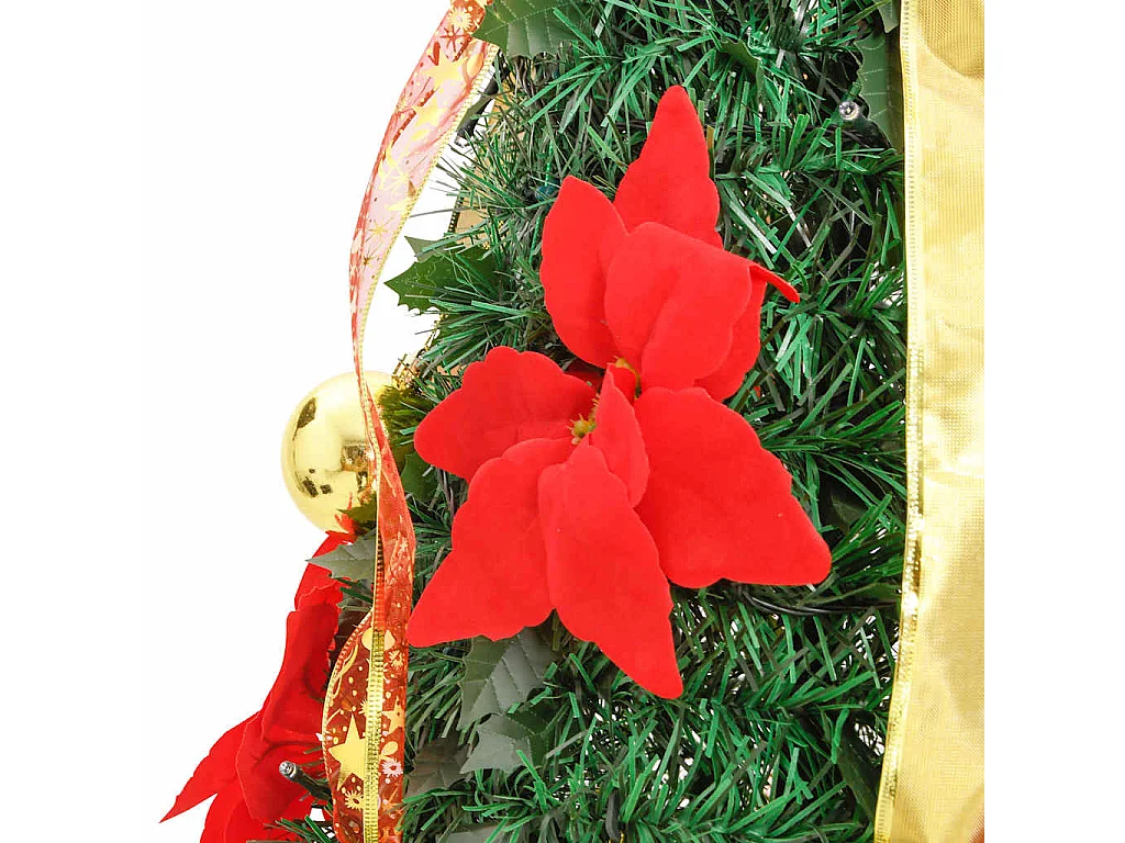 Sapin de Noël artificiel escamotable 50 LED vert 120 cm