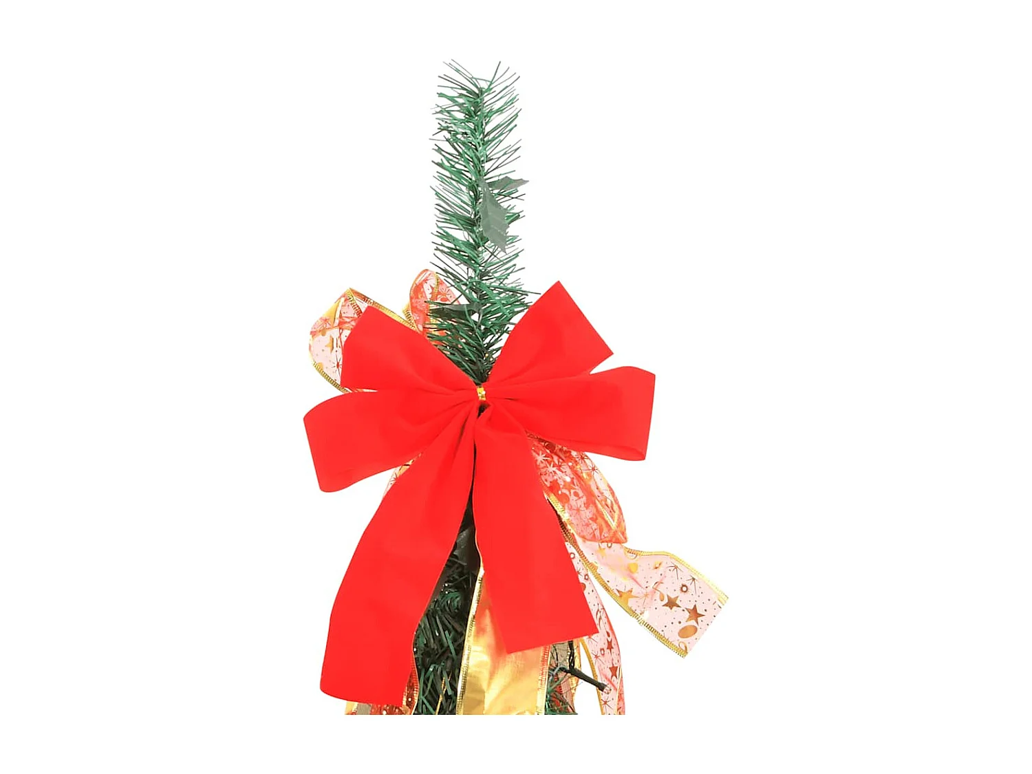 Sapin de Noël artificiel escamotable 50 LED vert 120 cm