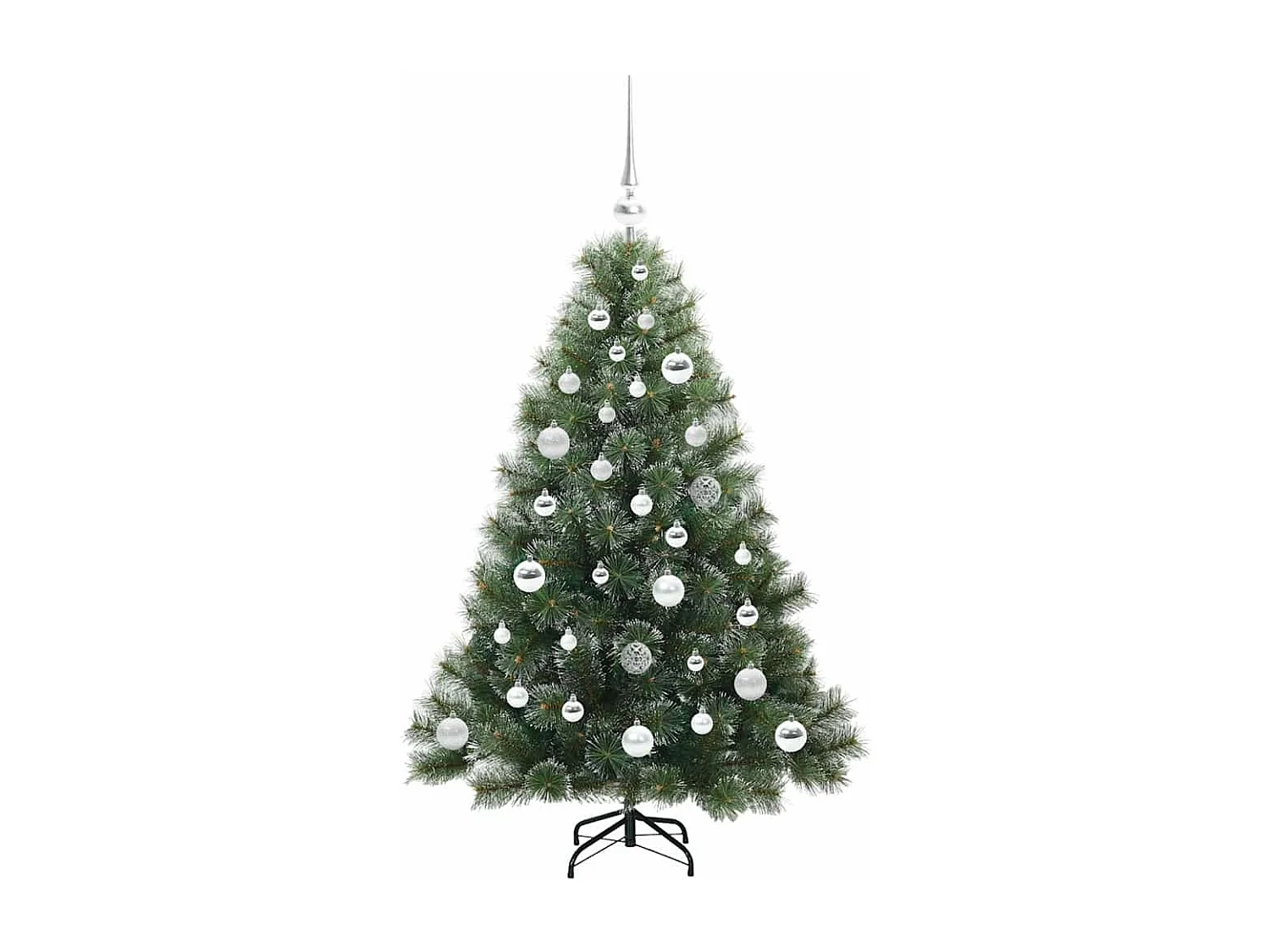 Sapin de Noël artificiel avec 150 LED Vert 120 cm PE et PVC