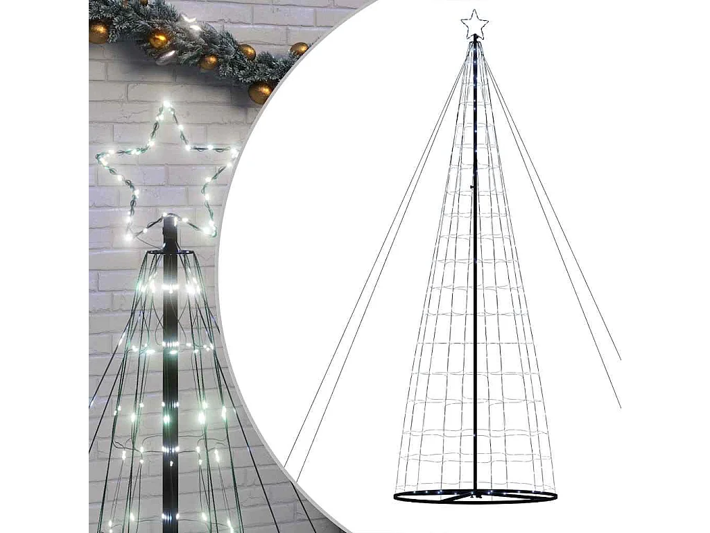 Sapin de Noël à LED 1534 LED blanc froid 503 cm