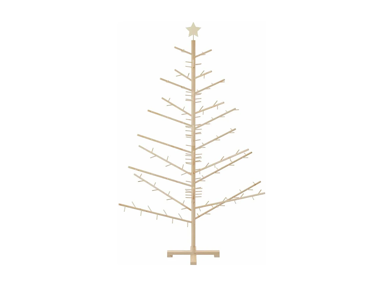 Naturholz Weihnachtsbaum 180 cm Massivholz Kiefer