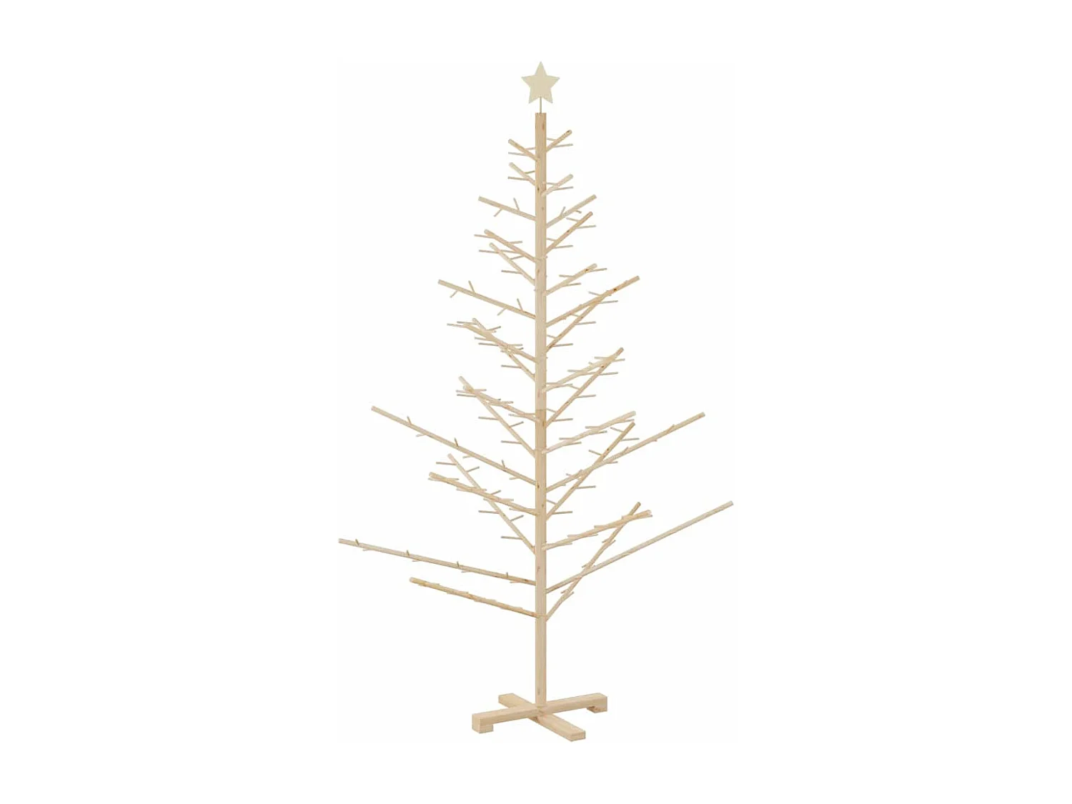 Naturholz Weihnachtsbaum 180 cm Massivholz Kiefer