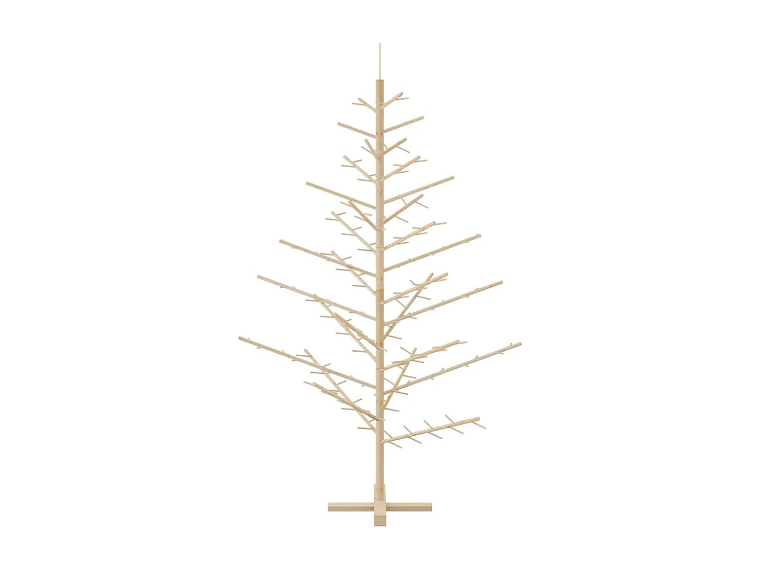Arbre de Noël en bois Naturel 180 cm Bois massif en pin