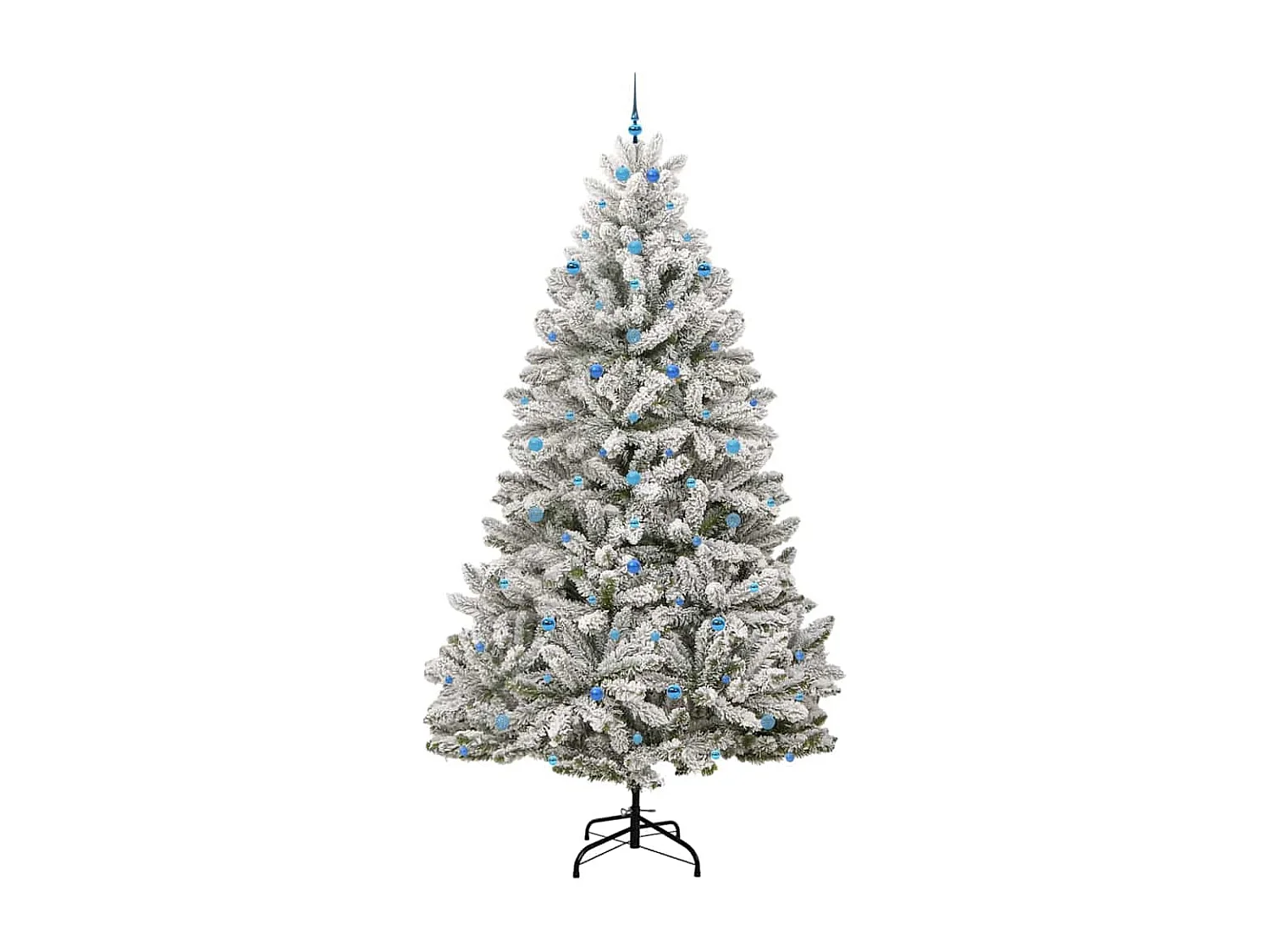 Albero di Natale artificiale Verde e bianco 300 cm PVC e metallo