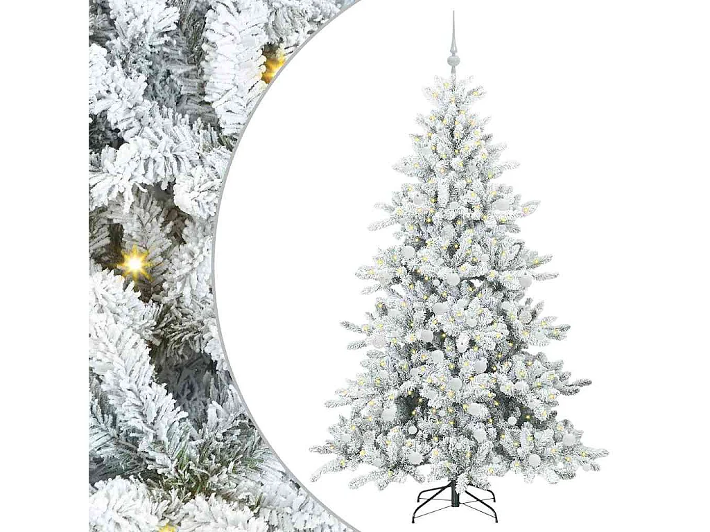 Sapin de Noël Artificiel à Branches Articulées 180 cm PVC