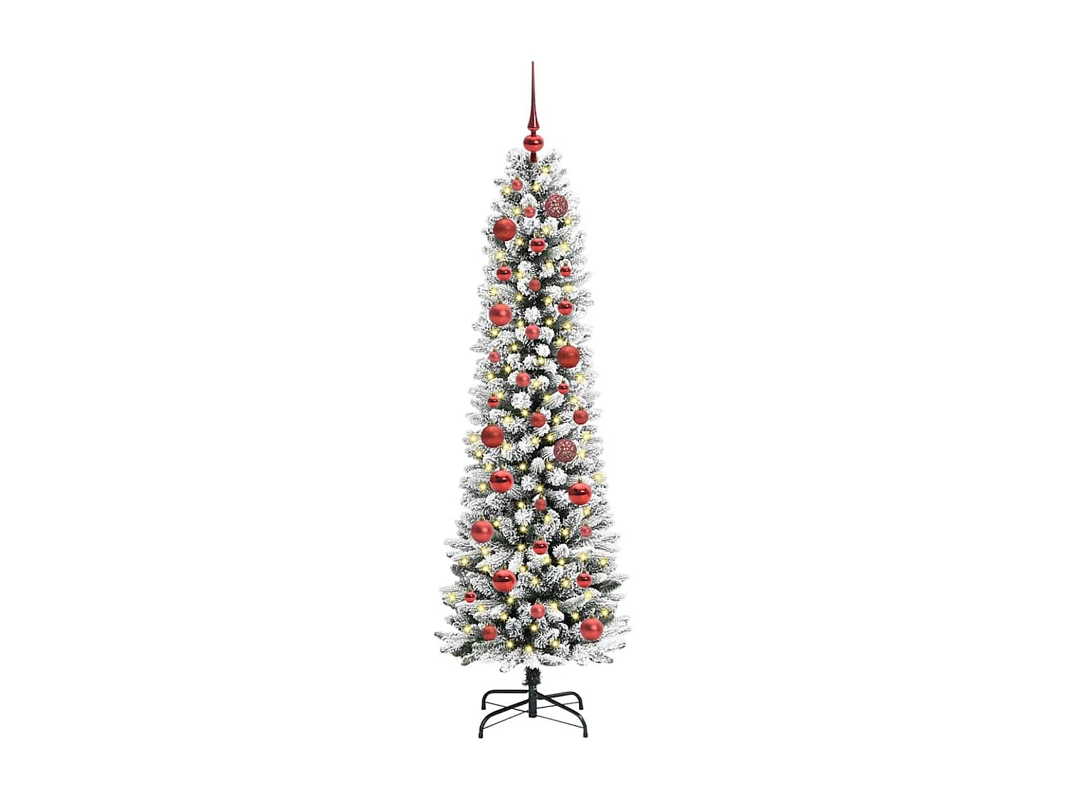 Kunstkerstboom met 150 LED's Groen en wit 150 cm