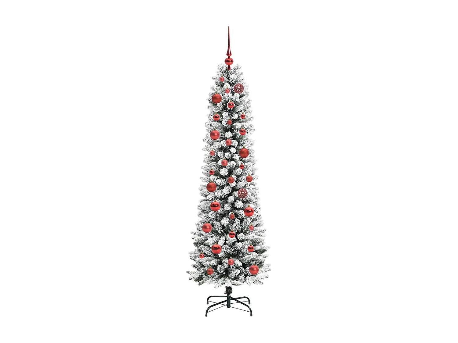 Kunstkerstboom met 150 LED's Groen en wit 150 cm