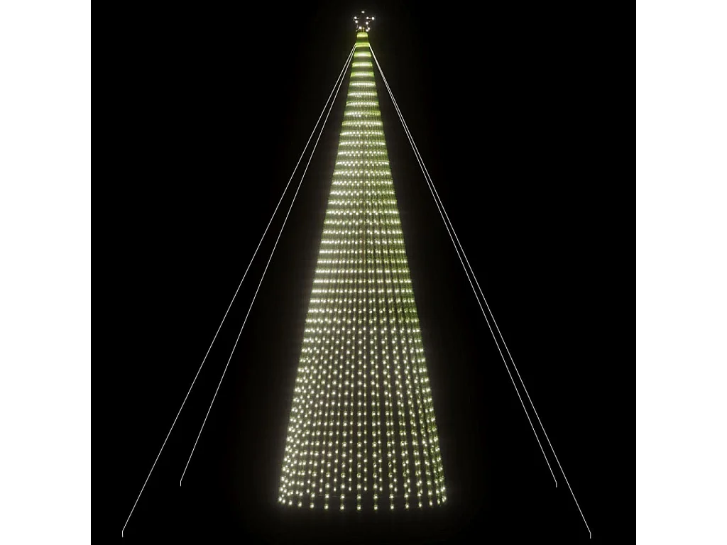 Sapin de Noël à LED 1544 LED blanc froid 500 cm