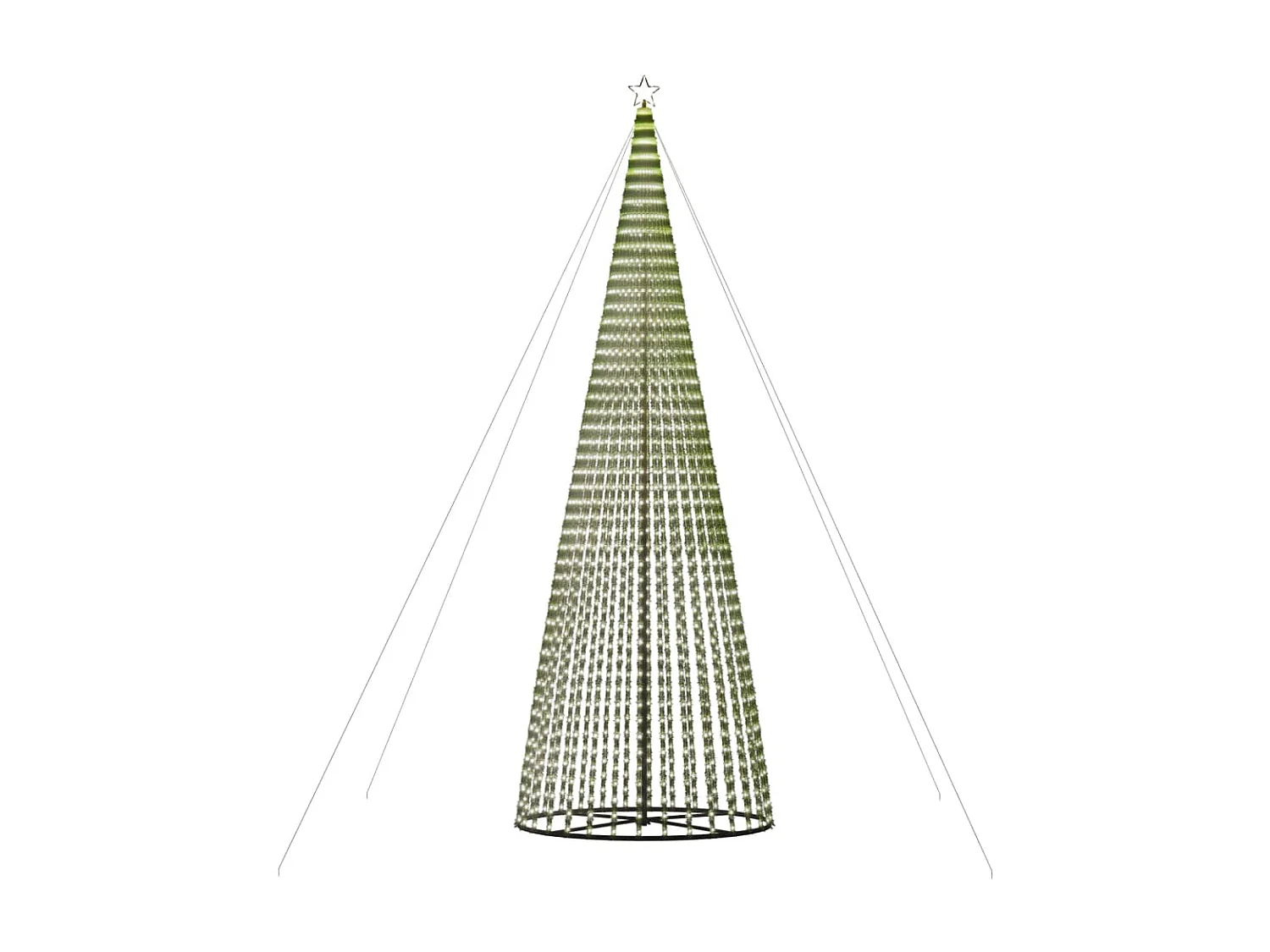 Sapin de Noël à LED 1544 LED blanc froid 500 cm
